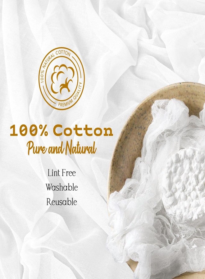Tomeurperf 1 Roll Cheese Cloth for Straining 100% Natural Cotton Reusable Cheese Cloths for Cooking, Bleached Cheesecloth Table Runner for Wedding, Decoration, Polishing, Straining(1x30 Yard, Grade 100) - Image 4