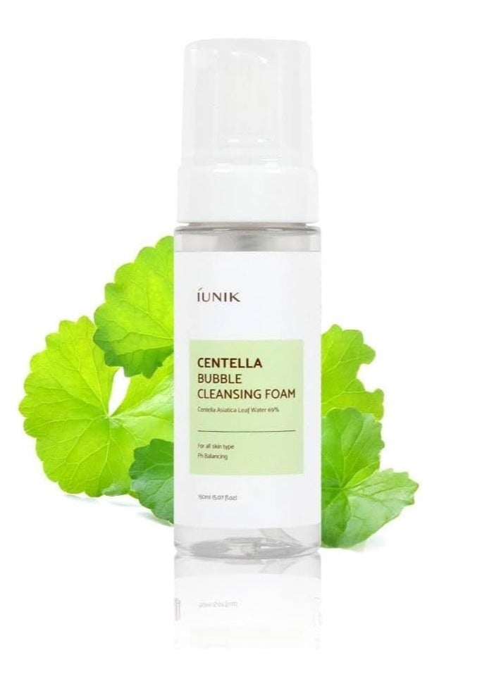 iUNIK Ionic Centella Bubble Cleansing Foam (150ml) - Image 2