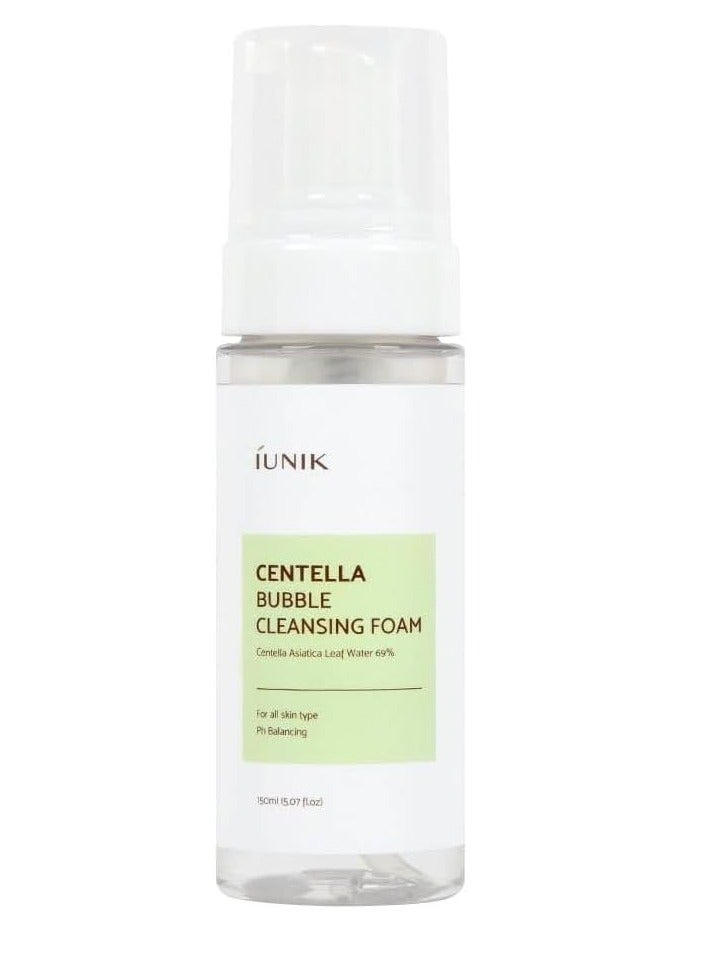 iUNIK Ionic Centella Bubble Cleansing Foam (150ml) - Image 1