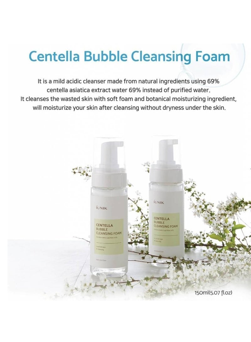 iUNIK Ionic Centella Bubble Cleansing Foam (150ml) - Image 3