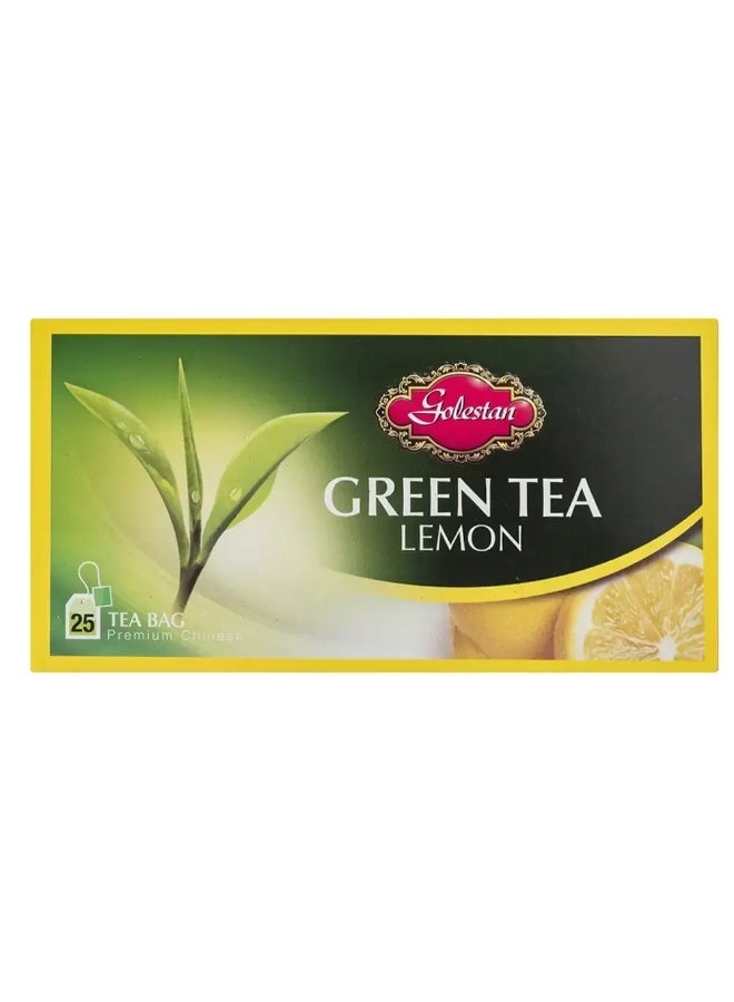Golestan Green Tea Bag With Lemon Flavor- 25 bags