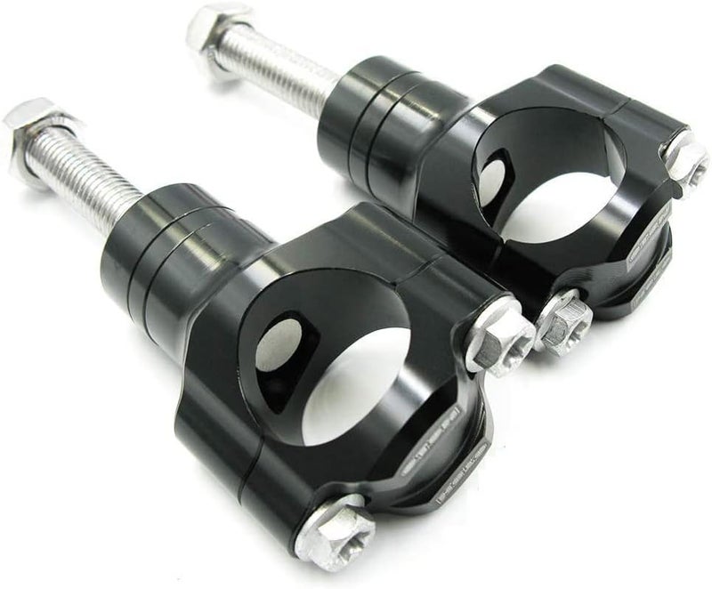 OTOM Motorcycle Handlebar Clamp CNC Aluminum Alloy Bar Clamps 28mm or 1 1/8" For CR WR KXF RMZ CRF HandleBar Riser (Black, 10mm) - Image 1