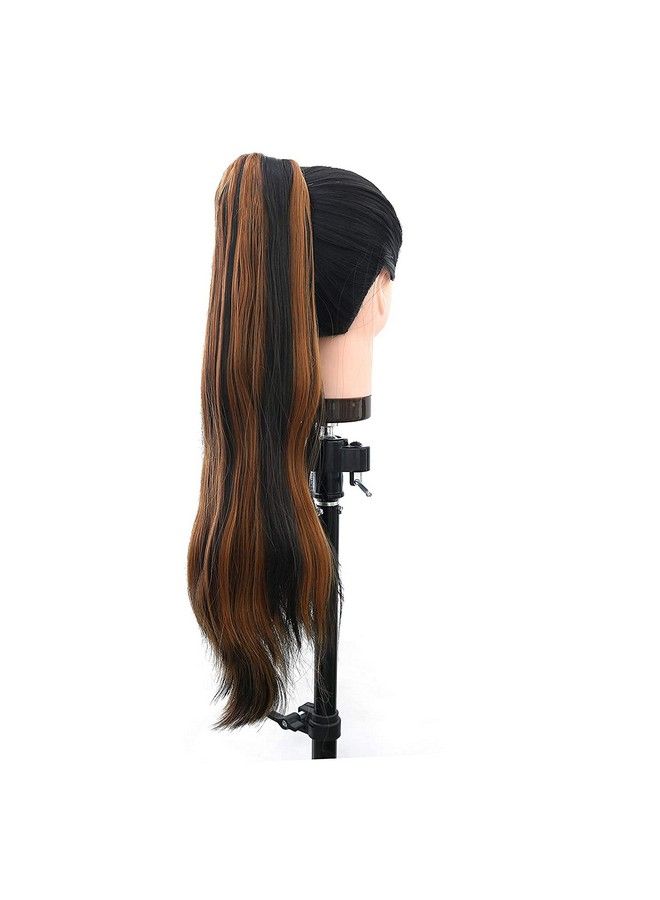Paradise Straight Clutcher Ponytail Hair Extensions For Women And Girls 150Gram Pack Of 1Pc (Golden Highlights)  - Image 5