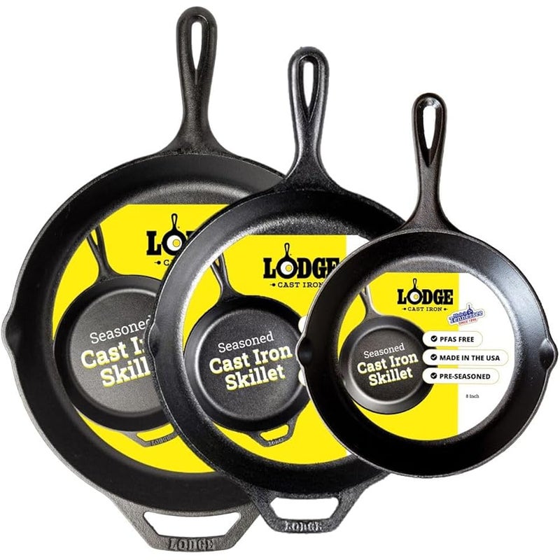 Lodge 3 Piece Skillet Set (5SK, 8SK, 10SK) - Image 1