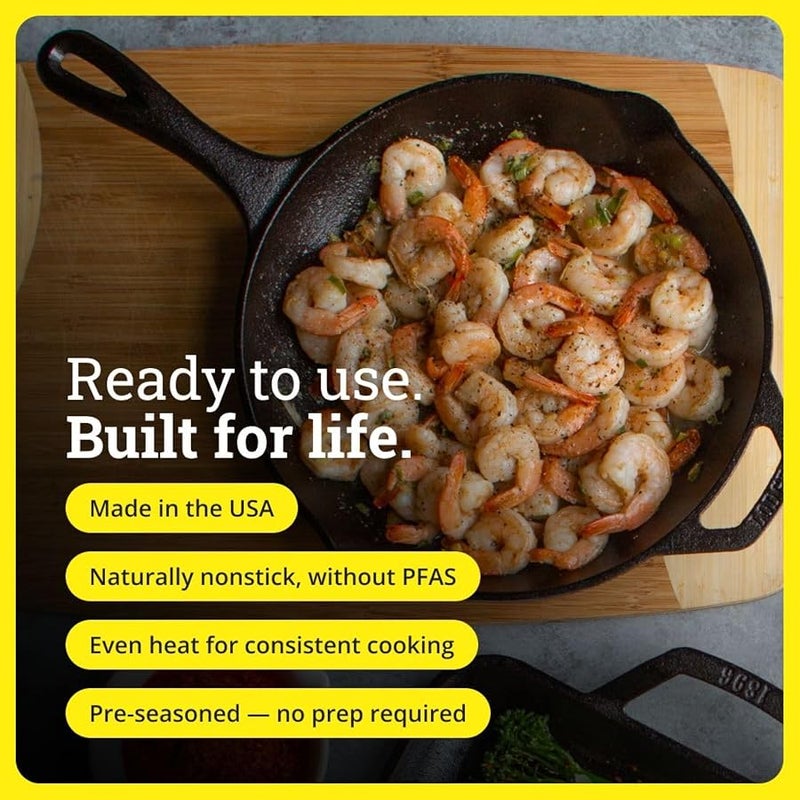 Lodge 3 Piece Skillet Set (5SK, 8SK, 10SK) - Image 3