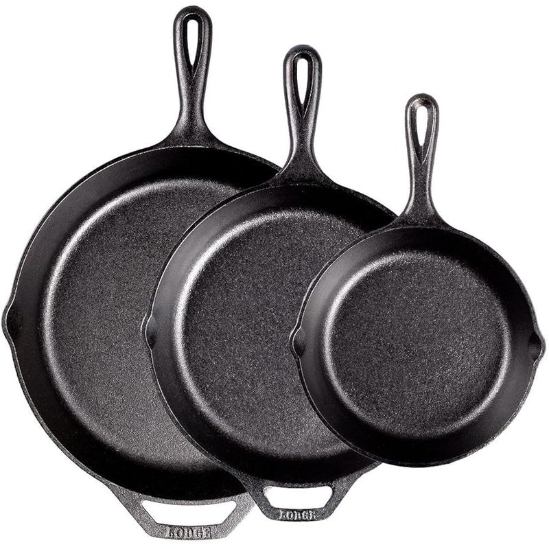 Lodge 3 Piece Skillet Set (5SK, 8SK, 10SK) - Image 2