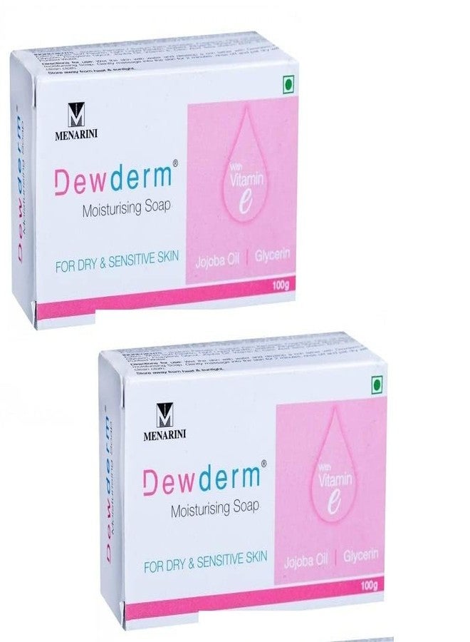 Menarini DEWDERM Moisturising Soap - 100 gm, Pack Of 2 - Image 1
