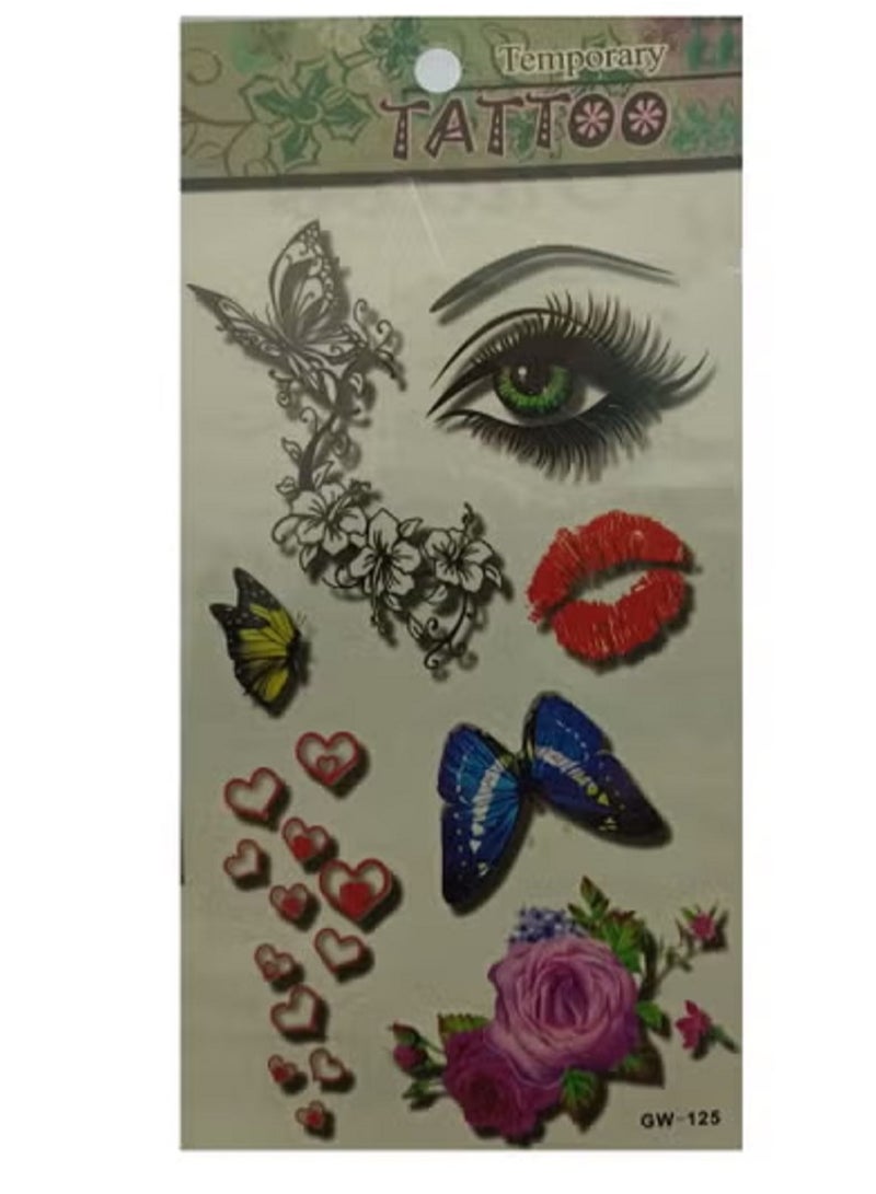 تاتو مؤقت بألوان مميزة وأشكال جذابة. - Image 2
