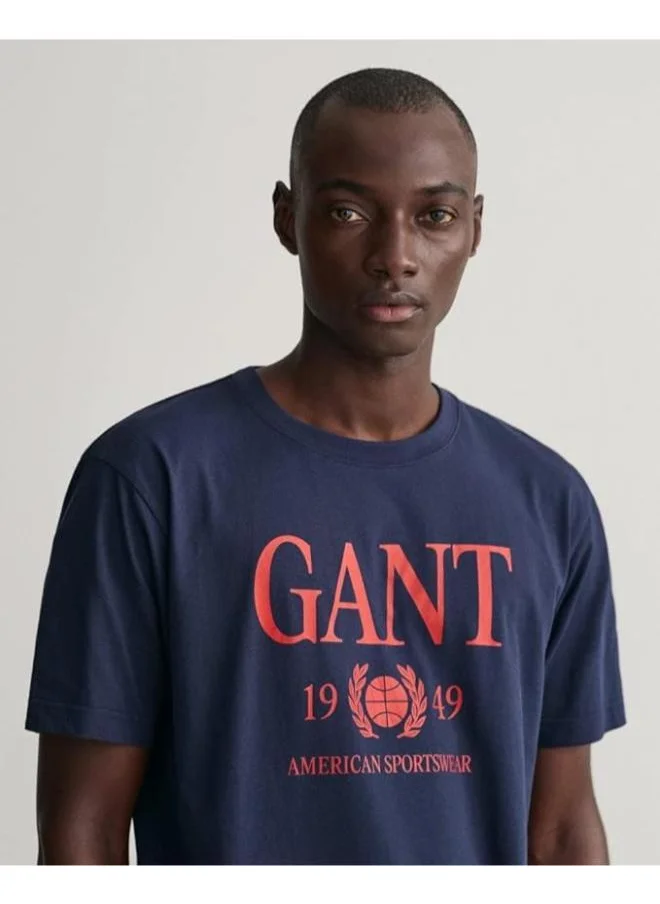 غانت Graphic Crew Neck T-Shirt