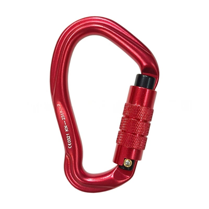 Aviation Aluminum Carabiner Clips: 23KN Tensile Capacity, 0.7in Locking Gate - Auto Locking Design for Outdoor Rappelling, Hammock Strap, Backpack Attachment - Image 1