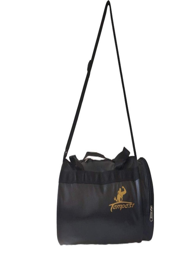TEMPEST Leatherette Gym Bag Duffel Bag for Fitness Freaks (Black) - Image 1