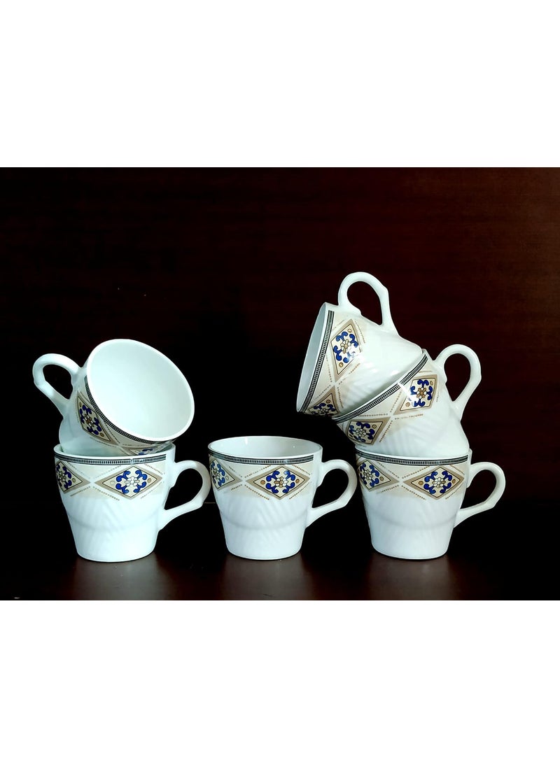 MOODY PANDA MOODY PANDA Set of 6 Cups Cup Set Bone China 150ml Cups Set of 6  - Image 1