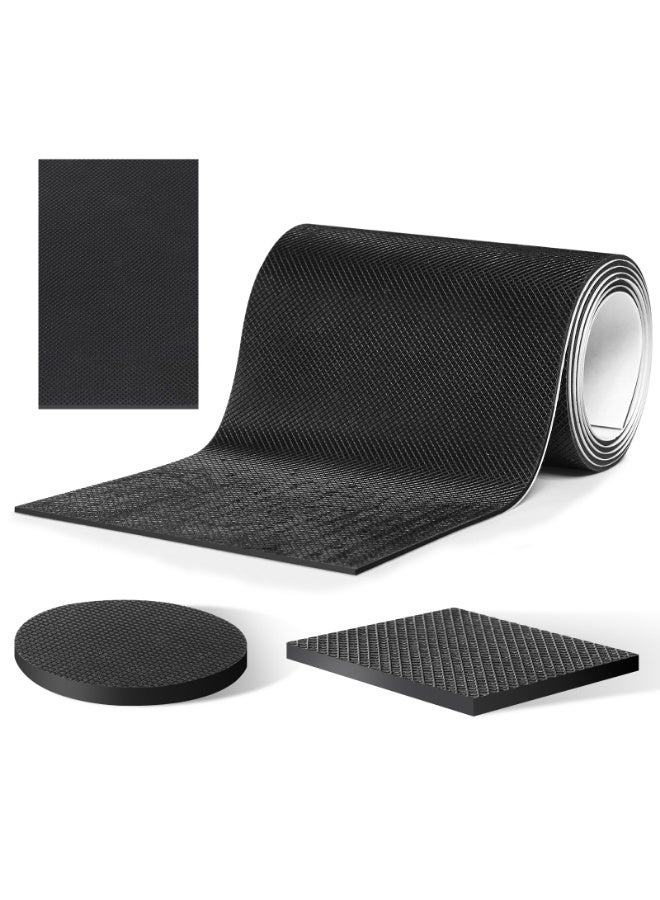 YelaJoy Non Slip Furniture Pads, Self Adhesive Rubber Pads with Anti Skid Stickers, Cuttable Rubber Sheet for Furniture and Appliances (4” × 40”) - Image 1