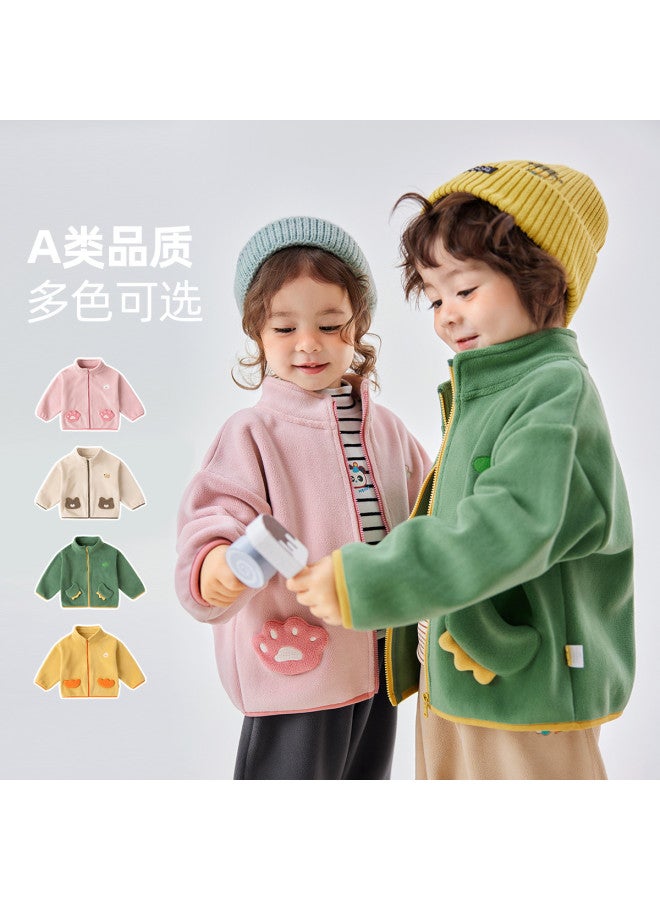 Doodle Home trendy Kids' Fleece Jacket - Autumn Fashion For Girls & Boys - Image 3