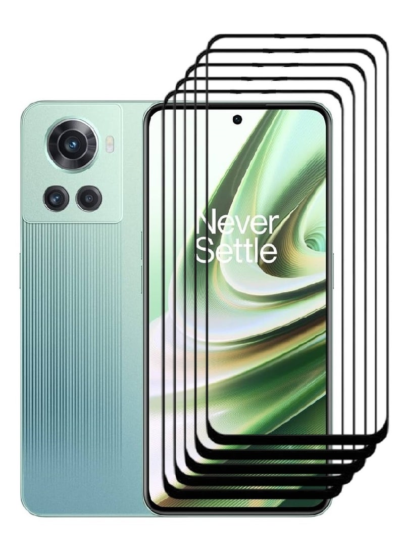 AINA 5 Pieces Tempered Glass Screen Protector 5D Designed For OnePlus 10R Full Glue Edge to Edge Full Screen Coverage And Bubble Free - Image 1