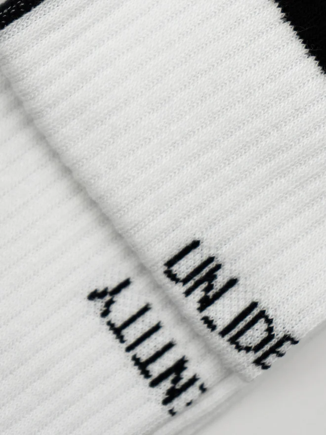 Unidentity White Organic Cotton Ankle Socks