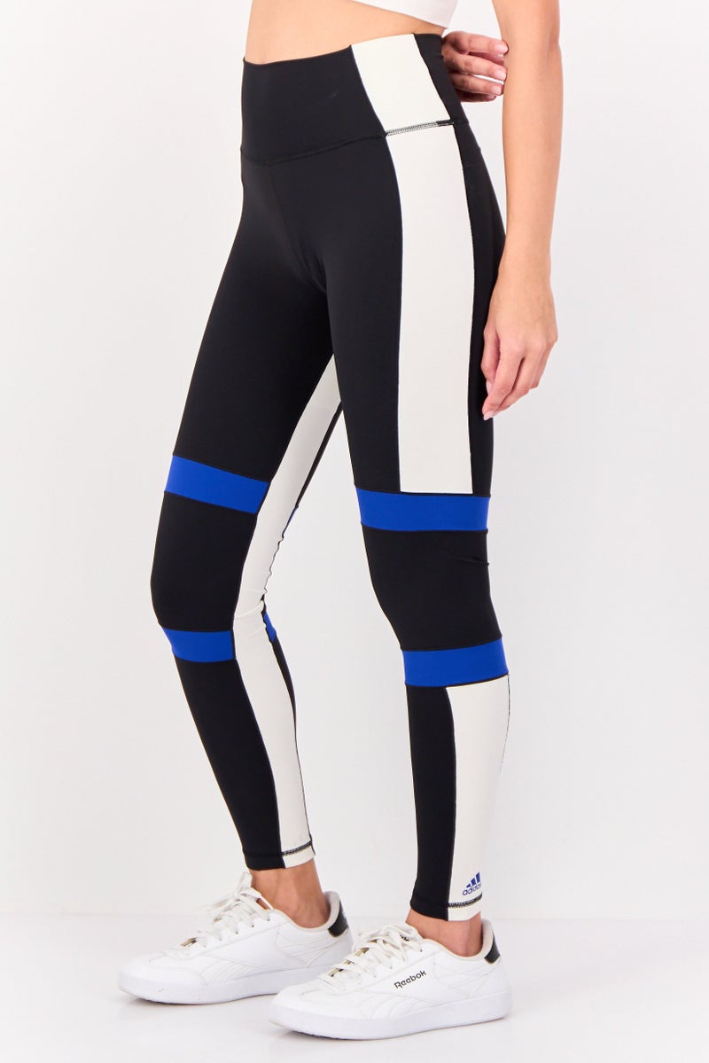 Adidas Women Sportswear Fit Brand Logo Training Leggings, Multicolor - Image 2