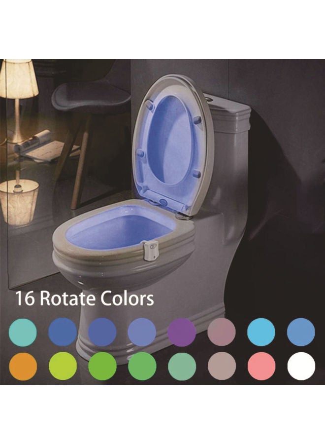 PopuLar 8-coLor 16-coLor LED Light ToiLet Sensor Light Hanging Human ToiLet Sensor ToiLet Seat Light Creative L-Color:8 Colors-Size:Bubble Bag  - Image 1