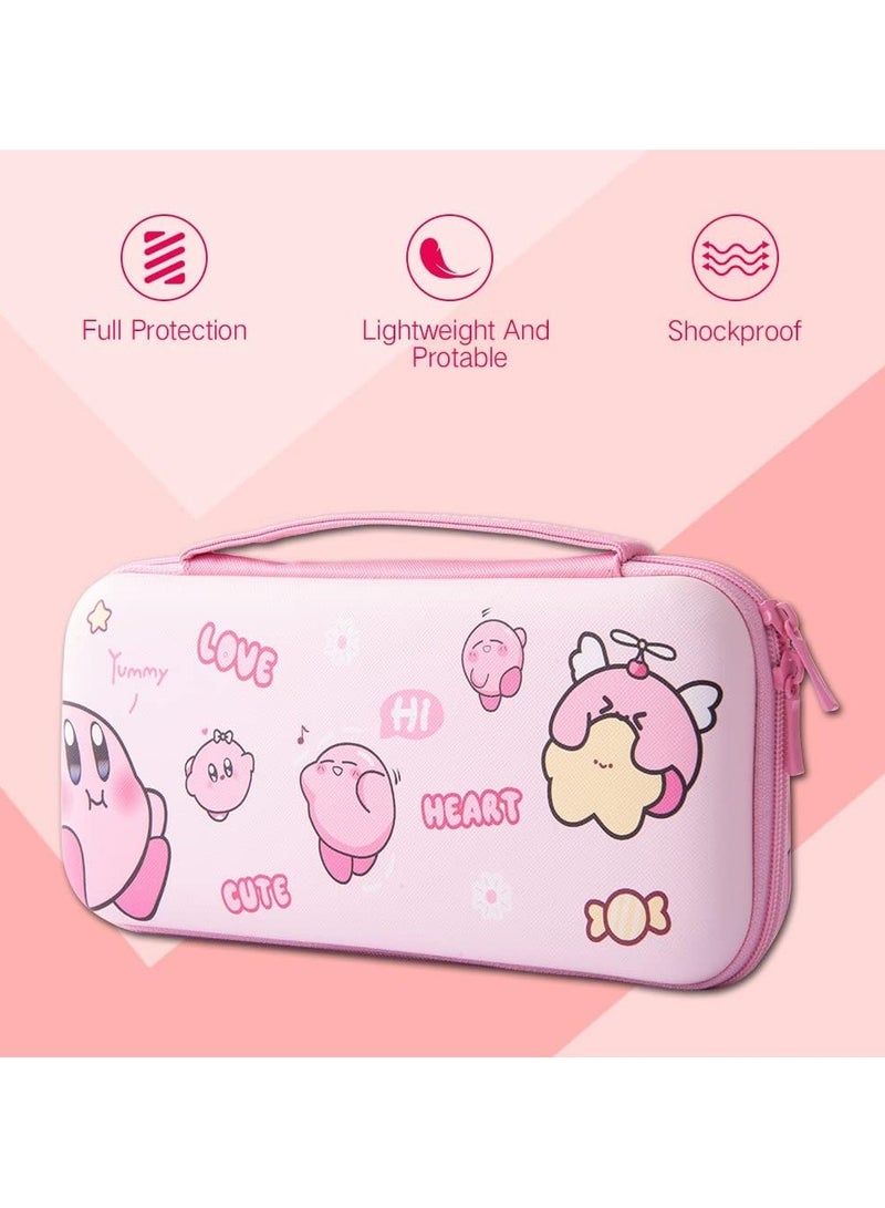 general Cute Switch Suitcase for Nintendo Switch OLED, Kawaii Hard Shell Portable Travel Case with 12 Game Card Slots - Image 2