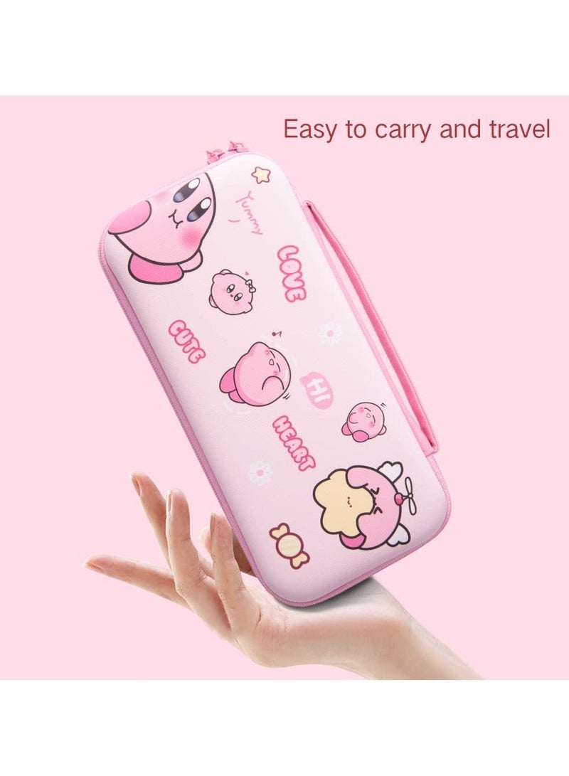 general Cute Switch Suitcase for Nintendo Switch OLED, Kawaii Hard Shell Portable Travel Case with 12 Game Card Slots - Image 5