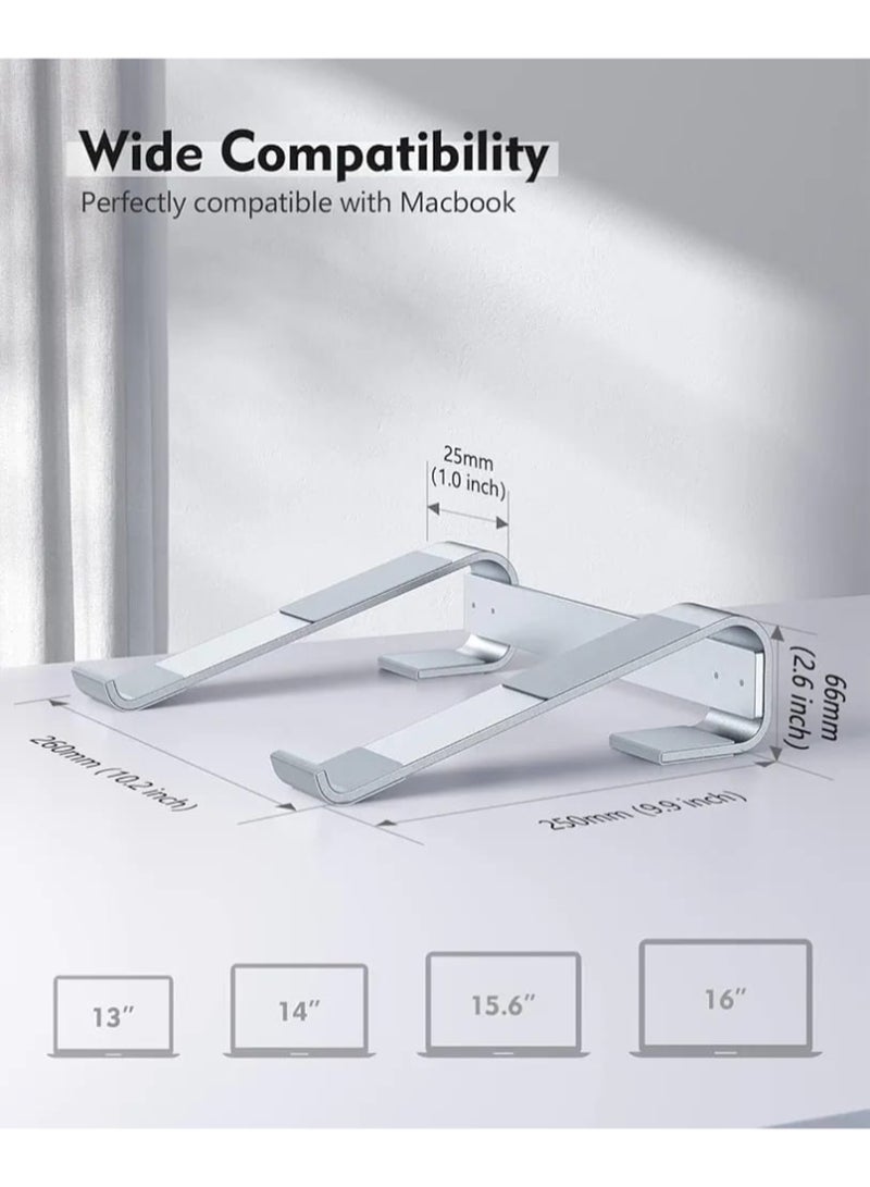 Innovative Aluminum Laptop Stand - Comfort and Cooling in One Design  - Image 1