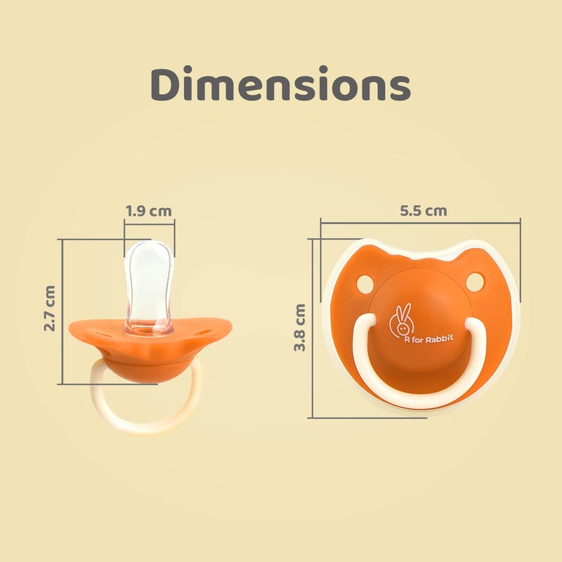 R for Rabbit Orange Pacifier for Kids - Image 5