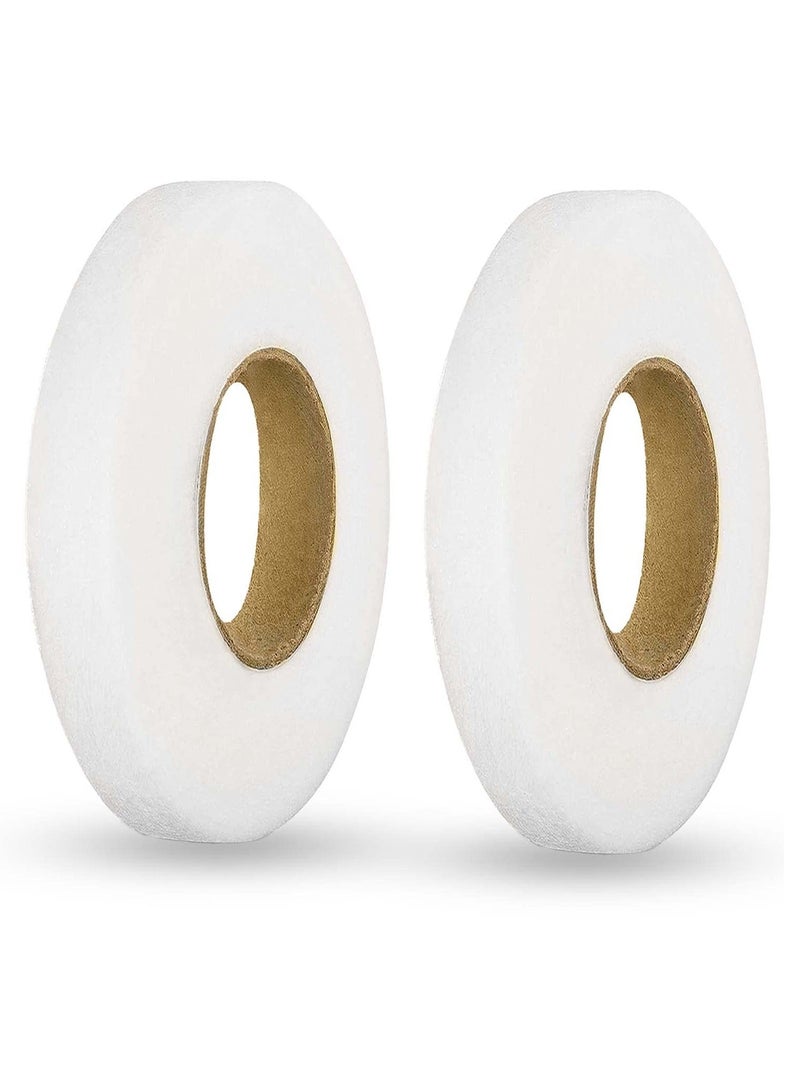 NIBEMINENT Iron-On Fabric Tape Heavy Duty Fusible Adhesive Hemming Strip to Repair Curtains, Clothes, Pants, Pillow Case, Uniform - No Sewing - Image 1