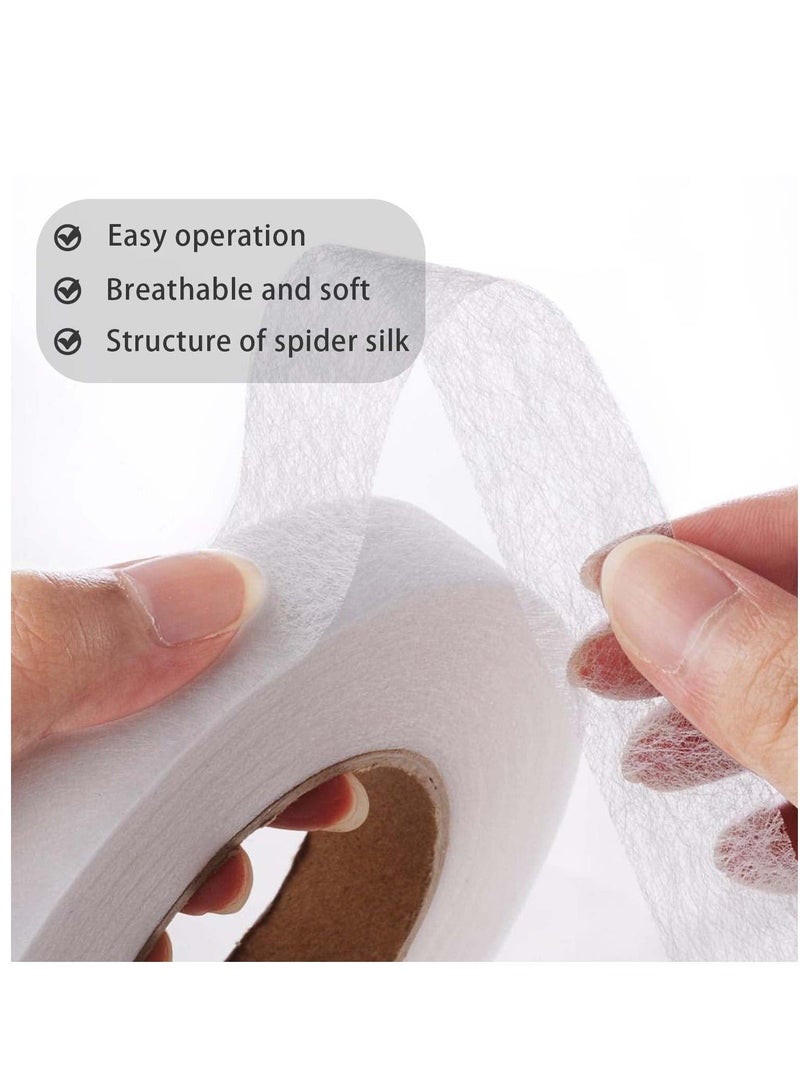 NIBEMINENT Iron-On Fabric Tape Heavy Duty Fusible Adhesive Hemming Strip to Repair Curtains, Clothes, Pants, Pillow Case, Uniform - No Sewing - Image 3