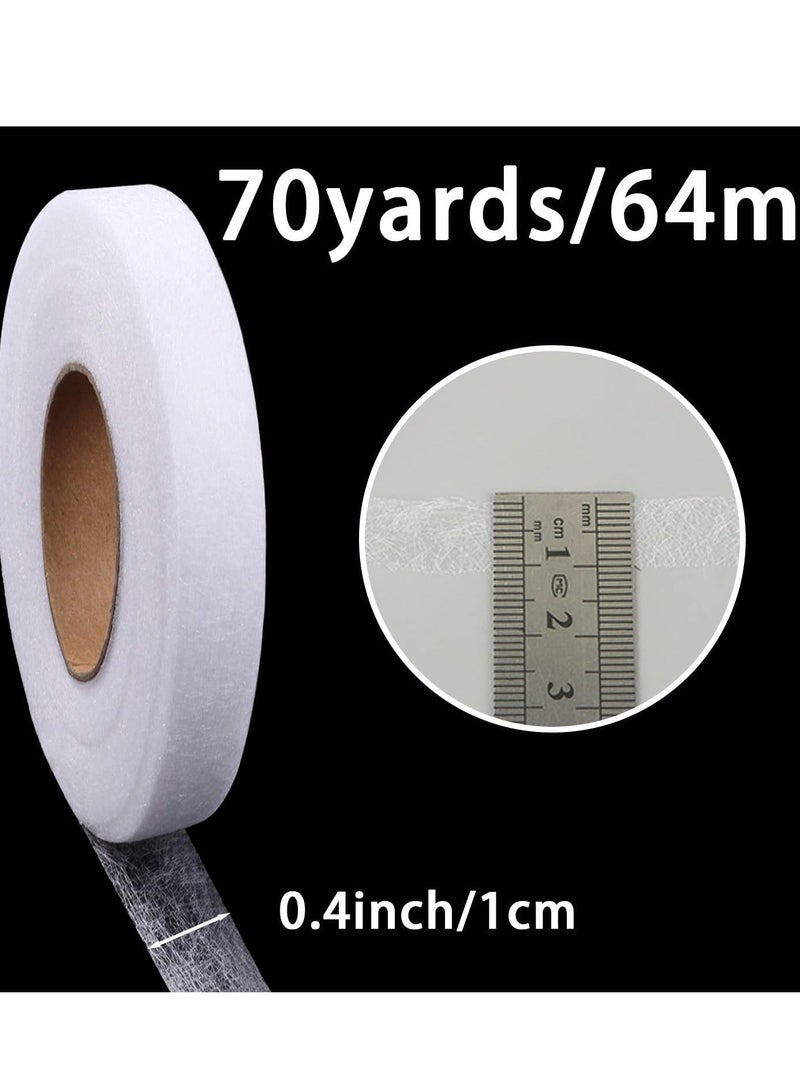 NIBEMINENT Iron-On Fabric Tape Heavy Duty Fusible Adhesive Hemming Strip to Repair Curtains, Clothes, Pants, Pillow Case, Uniform - No Sewing - Image 2