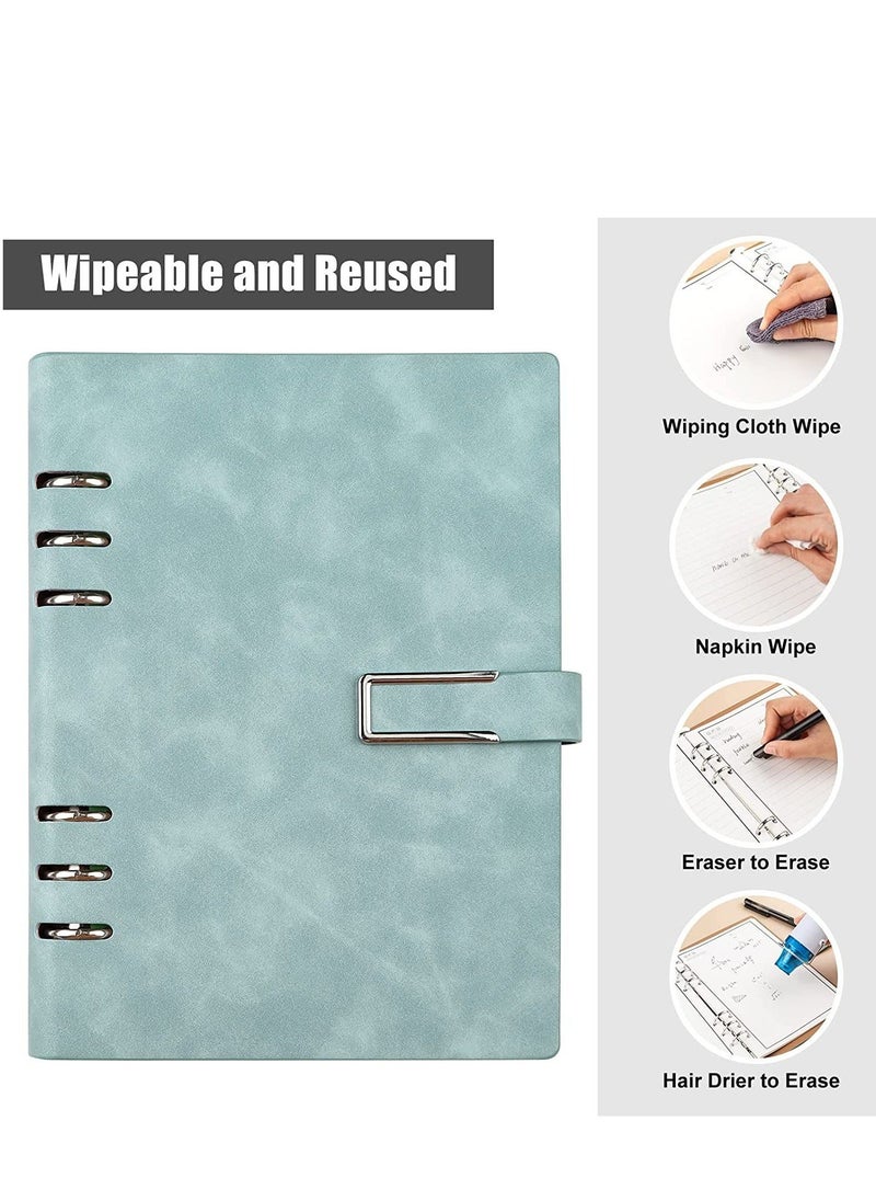 Generic - Reusable Notebooks - Stone Paper Waterproof Spiral Notebooks, A5 Wirebound Ruled Sketch Book Notepad Diary Memo Planner with 1 Pen 9.05''×6.69' - Image 1