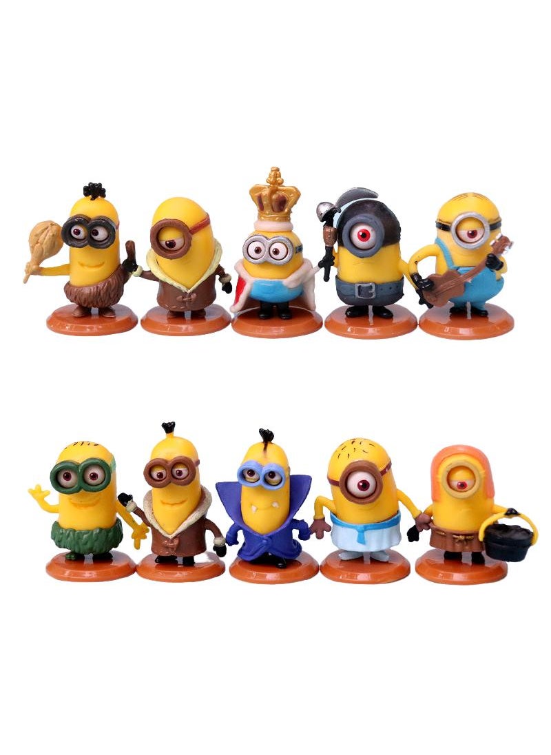 Y&D 10-Piece Minions Figurines Model Desktop Decorations Model Toys  - Image 1