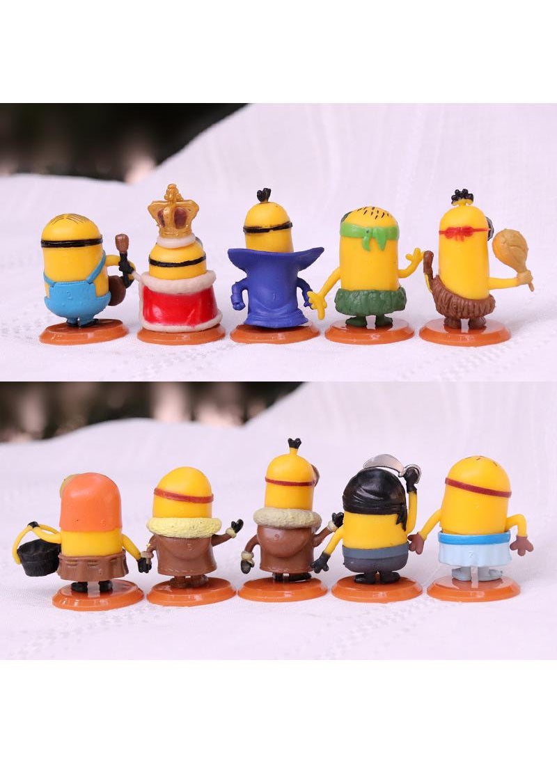 Y&D 10-Piece Minions Figurines Model Desktop Decorations Model Toys  - Image 2