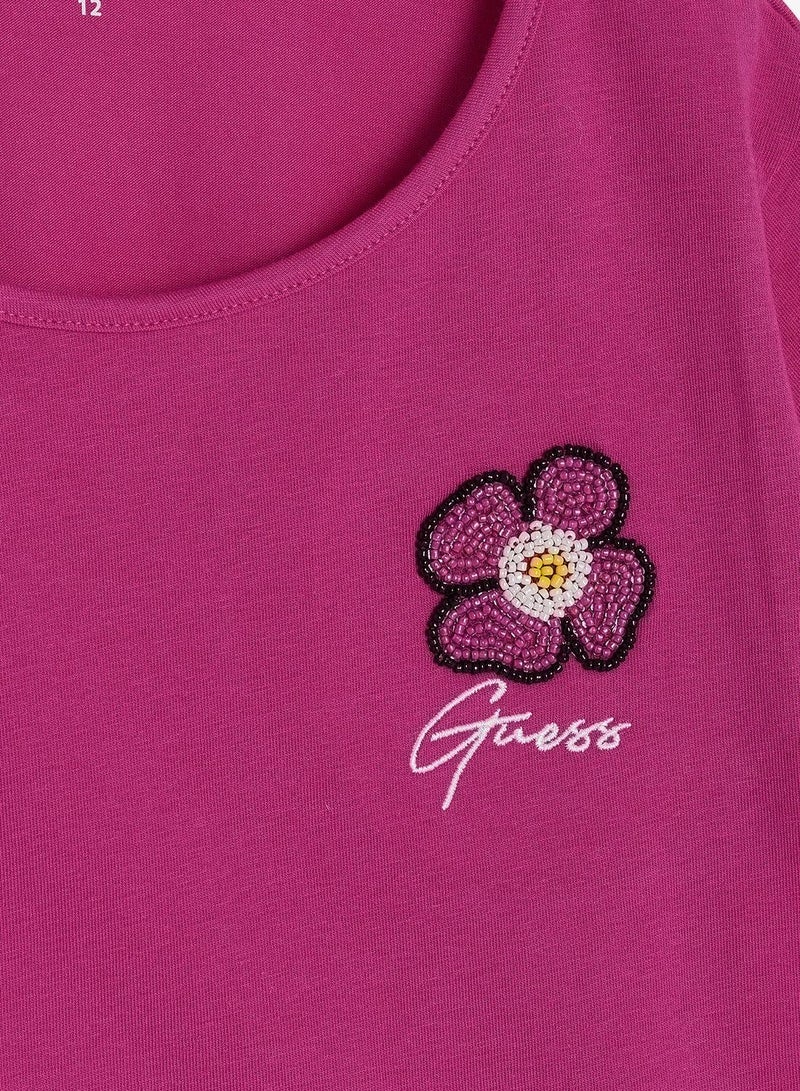 GUESS Youth Graphic Crew Neck T-Shirt - Image 4