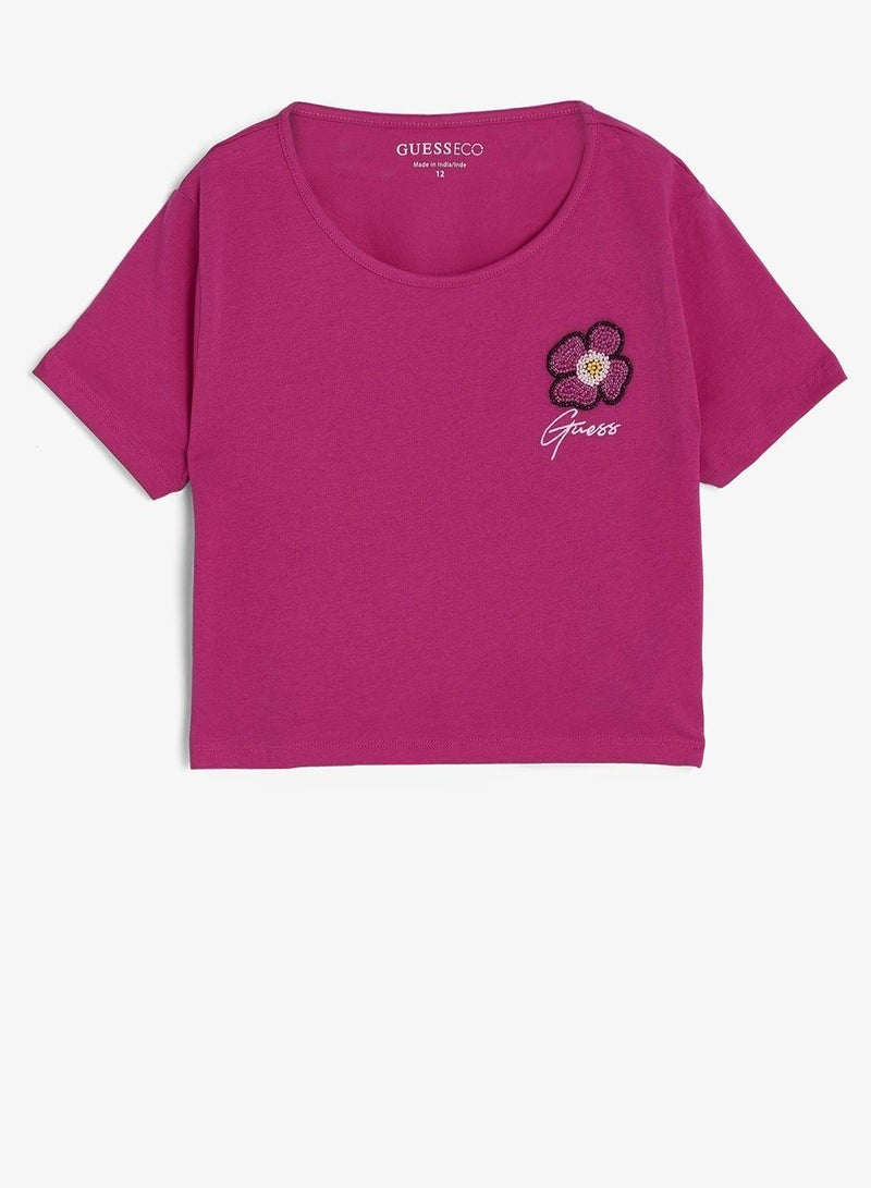 GUESS Youth Graphic Crew Neck T-Shirt - Image 2