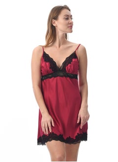 Comfortable and Elegant Chemise Sleepwear Maroon