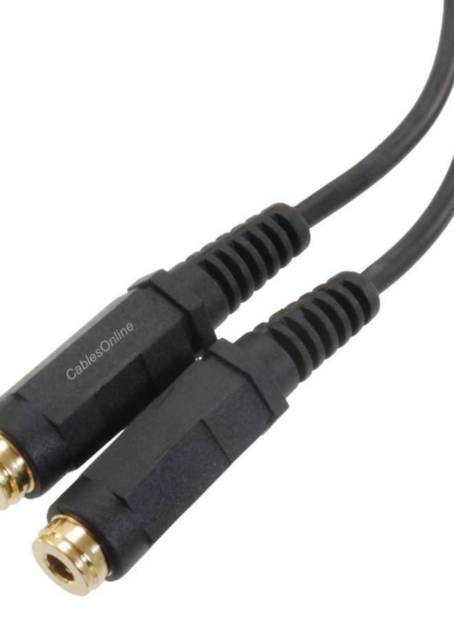 CablesOnline 3.5mm TRRS Male to Dual TRRS Female Stereo 4-Pole Splitter Cable (IP-Y02) - Image 3