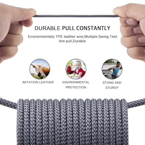 FEEL2NICE iPhone Charger Lightning Cable (3 Pack 10 Foot), [MFi Certified] 10 Feet Nylon Braided, Compatible with iPhone 14/13/12/11/Pro/X/Xs Max/XR/8 Plus /7 Plus/6/ iPad - Image 5