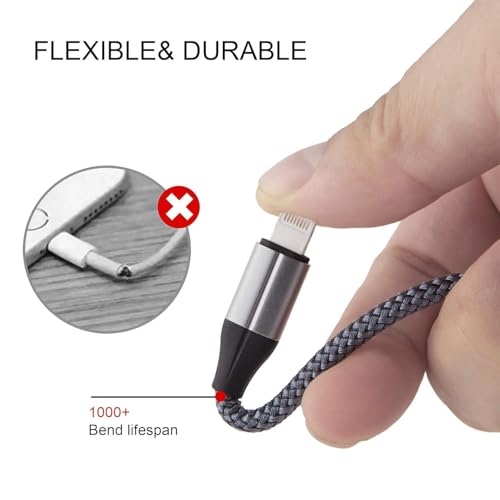 FEEL2NICE iPhone Charger Lightning Cable (3 Pack 10 Foot), [MFi Certified] 10 Feet Nylon Braided, Compatible with iPhone 14/13/12/11/Pro/X/Xs Max/XR/8 Plus /7 Plus/6/ iPad - Image 2