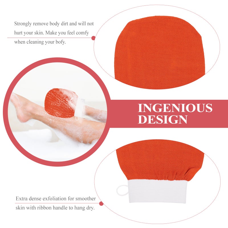 4 Pcs Scrubbing Bath Gloves Bath Exfoliating Gloves - Image 5