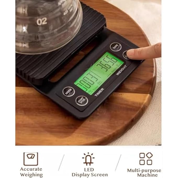 ليموس مجموعة قهوة V60 مكونة من 9 قطع محمولة لصب القهوة مع غلاية ومطحنة يدوية ومرشحات وحقيبة حمل وكوب ومجموعة باريستا للسفر للمنزل والمكتب والتخييم والهدايا - Image 4