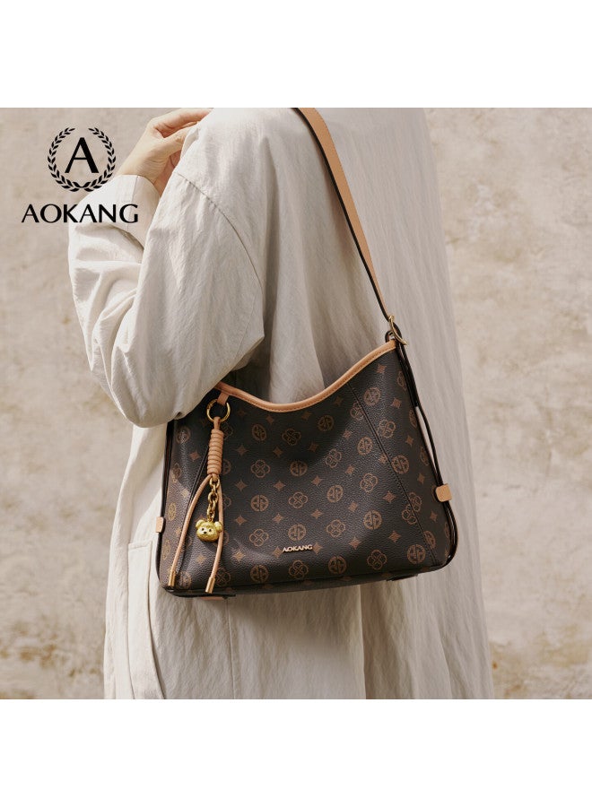Aokang Women's Trendy Hobo Underarm Tote Bag Luxury Shoulder Bag Birthday Women's Day Gift For Girlfriend Wife - Image 2