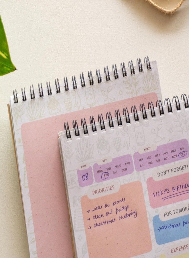 Cubic Daily Planner with Recycled Paper – 21 x 14.8 cm | Portable & Eco-Friendly Organizer for Task Management, Goal Tracking & Daily Planning - Image 4