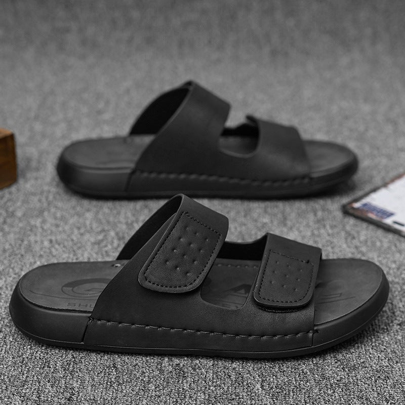 Slip-On Men'S Sandals Men'S Dual-Purpose Non-Slip Casual Shoes Breathable And Comfortable Outdoor Middle-Aged Sandals And Slippers - Image 4