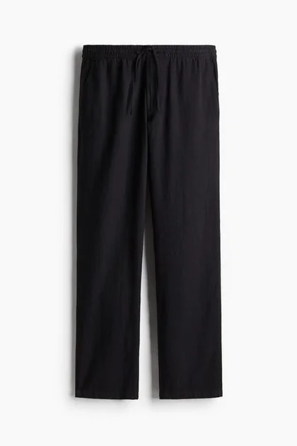 H&M Regular Fit Linen-blend trousers
