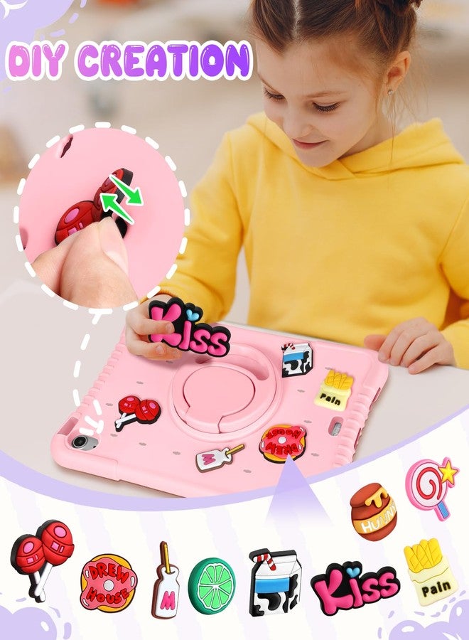 Wazzasoft for iPad Air 5th/4th Generation Case 10.9 - Cute Girls Kawaii Fun Funny with Rotating Handle Girly Women Soft Silicone for Air 5/4 Gen Covers - Image 3
