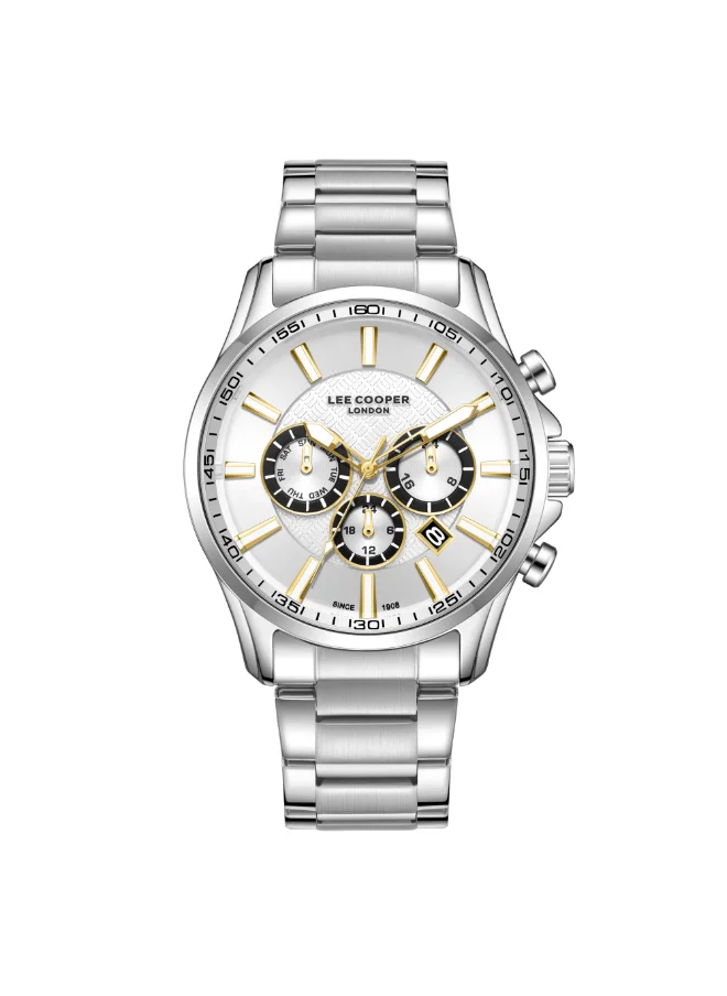 Lee Cooper Men's Multi Function Display Watch With Silver Metal Strap - LC08149.330