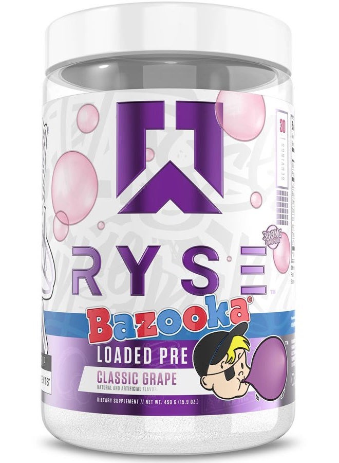 RYSE Up Supplements RYSE Core Series Loaded Pre | Pump, Energy, Strength | L-Citrulline, Beta Alanine, L-Theanine, Caffeine, and Thinkamine | 30 Servings (Freedom Rocks) - Image 1