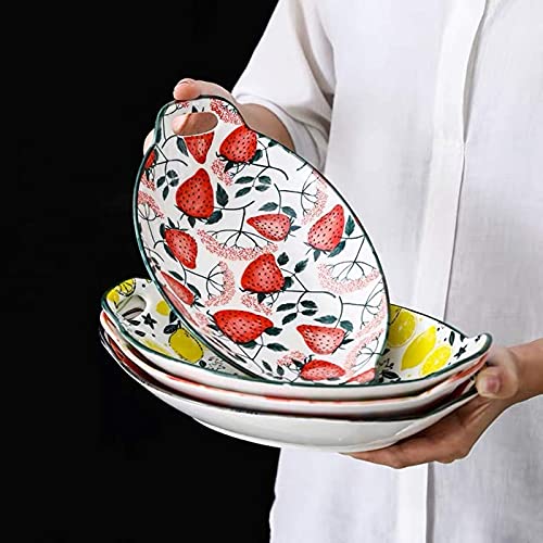 Primetan Bakeware Set Round Bakin Dish Bowl For KitchenHotelRestaurantBanquet and Daily Use Strawberry - Image 2