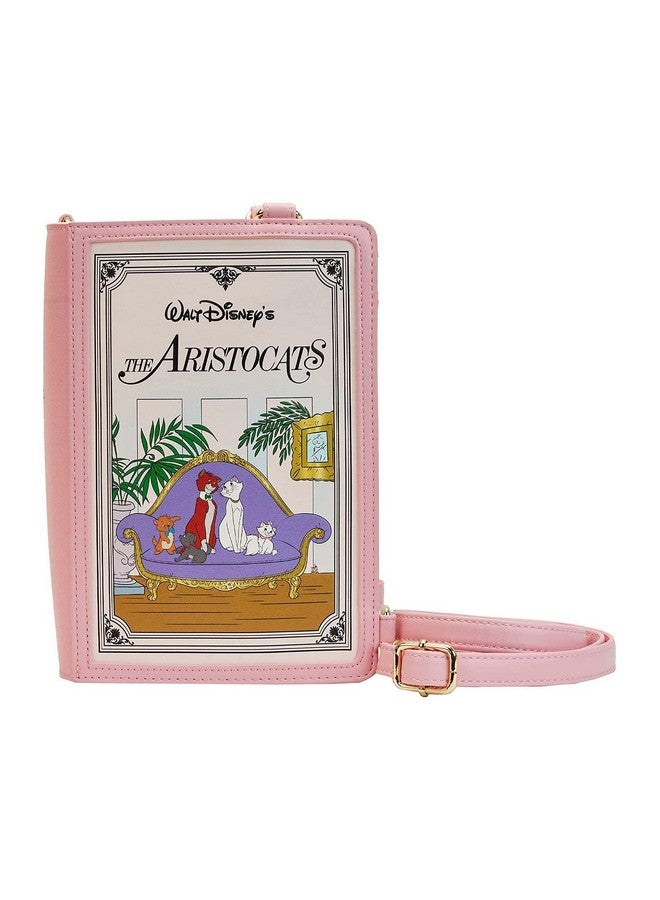 Loungefly Disney Convertible Crossbody Bag The Aristocats Classic Book Pink One Size - Image 1