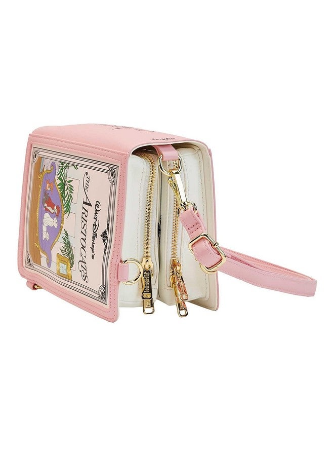 Loungefly Disney Convertible Crossbody Bag The Aristocats Classic Book Pink One Size - Image 4